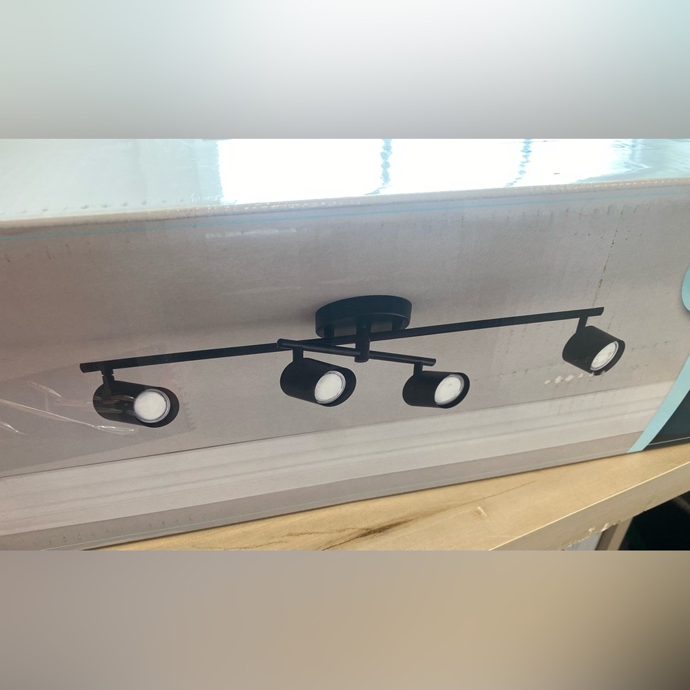 New Hampton Bay eastcastle matte Black Track LED Ceiling Light